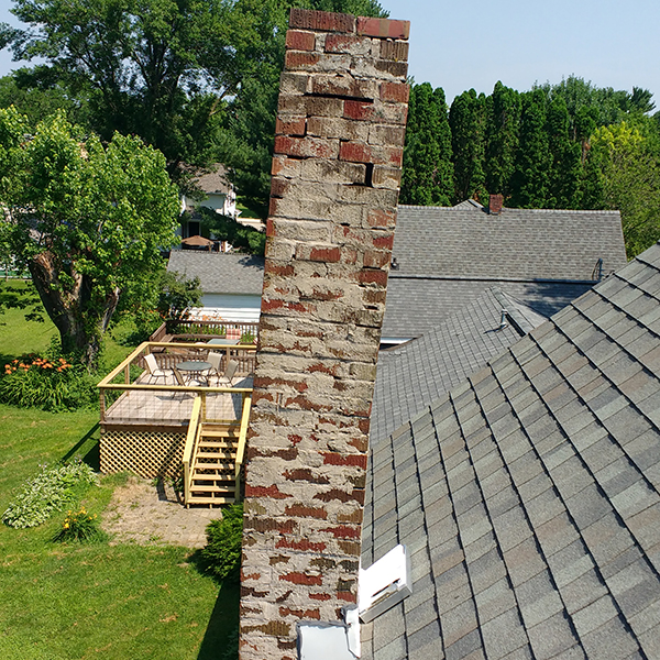 Leaning chimney repairs in Camp Hill & New Cumberland, PA